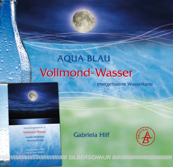 Aqua-Blau Vollmond-Wasser